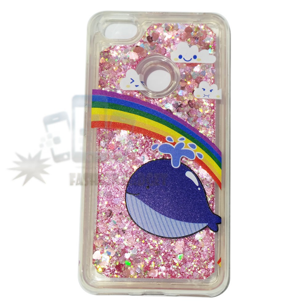 Casing Xiaomi Redmi Note 5A / Silikon Water Glitter Gambar Lucu / Case Xiaomi Redmi Note 5A