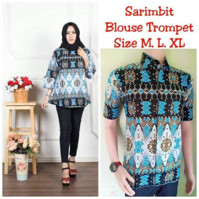 GROSIR COUPLE BATIK BLUS MERAK