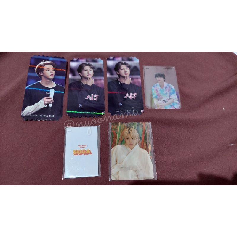 HOLO TICKET MOTS MPC SUGA DALMAJUNG ITS2 CLEAR JIN