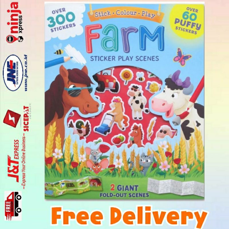 

Farm Sticker Play Scenes (Over 300 Stickers, Over 60 Puffy Stickers, and 2 Giant Fold-Out Scene