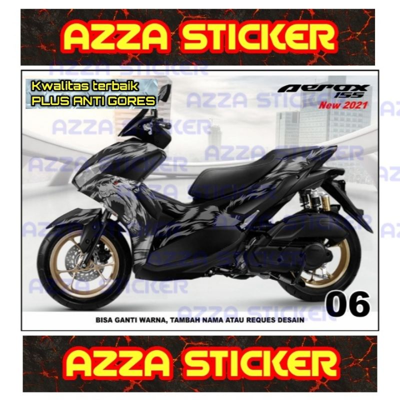 Sticker decal Yamaha Aerox 155 2021 Full Body decal Yamaha Aerox 155 2021 Full body 06