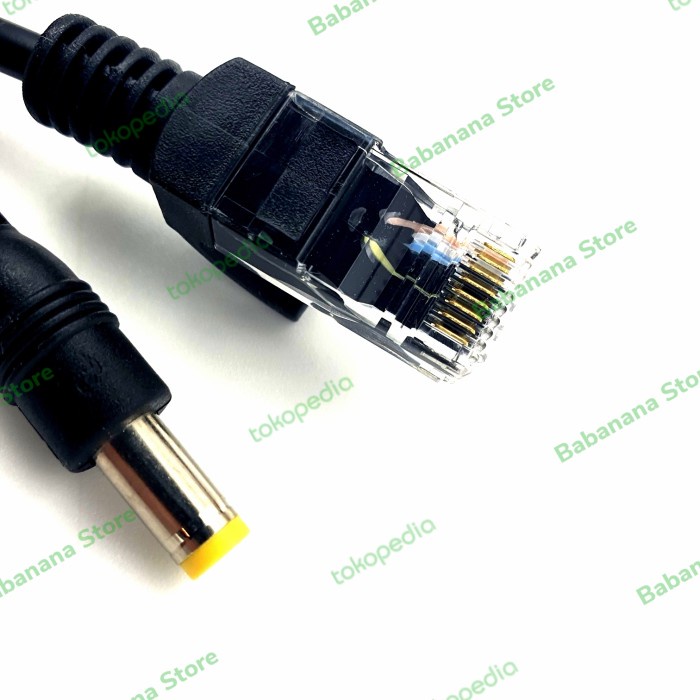 Hitam Poe splitter injector cable for cctv lan rj45 hitam cabang