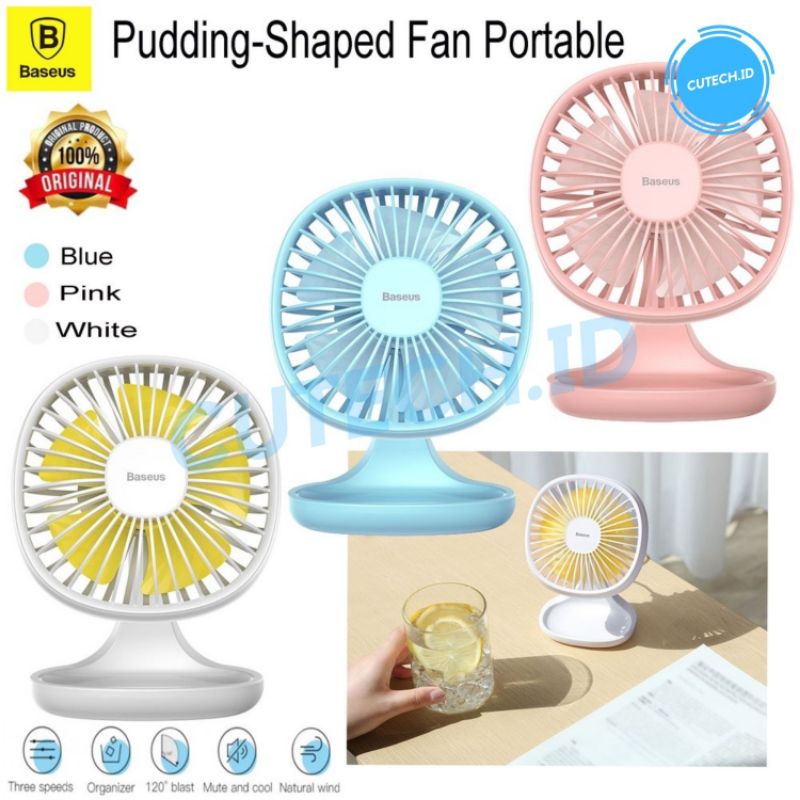 BASEUS PUDDING SHAPED MINI FAN KIPAS ANGIN PORTABLE