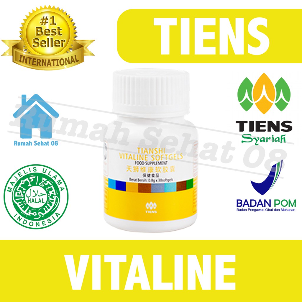 SERUM ANTI AGING & PEMUTIH  VITALINE SOFTGEL TIENS  TERJAMIN 100% ORIGINAL 