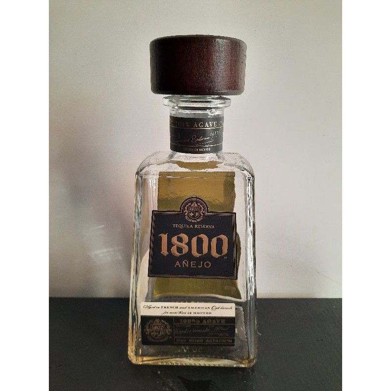 Botol Miras Bekas Tequila Reserva 1800 Anejo