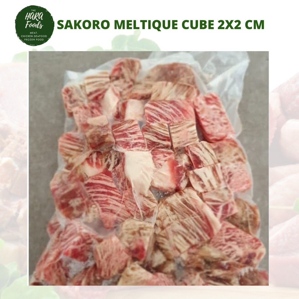 

Daging Steak Saikoro Meltique cube 2x2 cm 500 gram