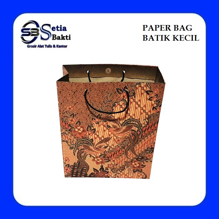 

Paper Bag - Tas Kertas Batik Kecil 25,5 x 21 x 9,5 cm - 12 Pcs