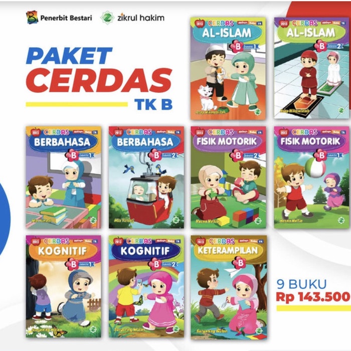 Buku TK PAUD cerdas TK B zikrul - bestari