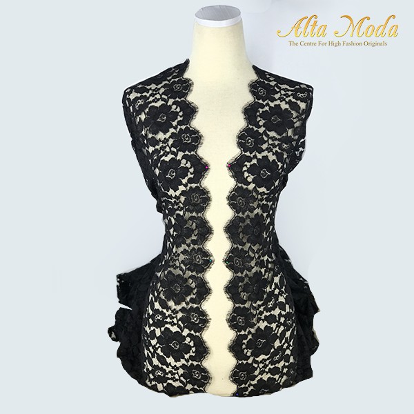 

Alta Moda Brokat Perancis All Over Floral Black