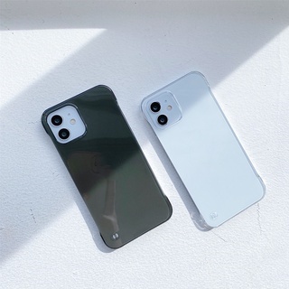 Hard Case PC Transparan Slim Shockproof Cover iphone 13 12 11 Pro Max X XS XR XS Max 13 12 Mini 7 8 Plus