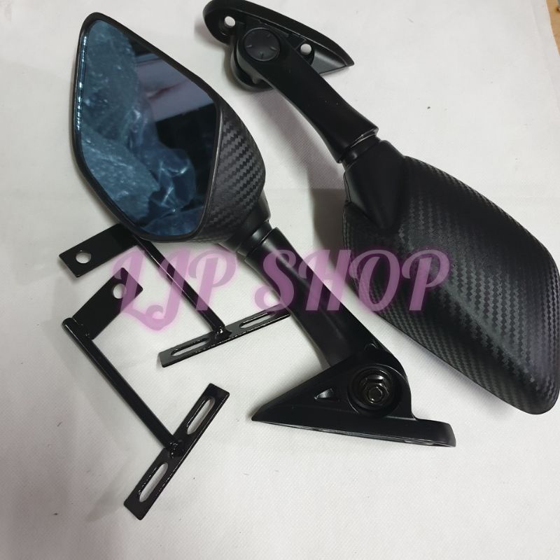 SPION CARBON KARBON R25 PLUS BREKET DI FAIRING NMAX PCX R15 R25 CBR