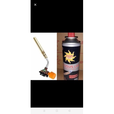 Paket Flame Gun+Gas Kaleng Portable Blow Torch/Gas Torch/Blow Gas
