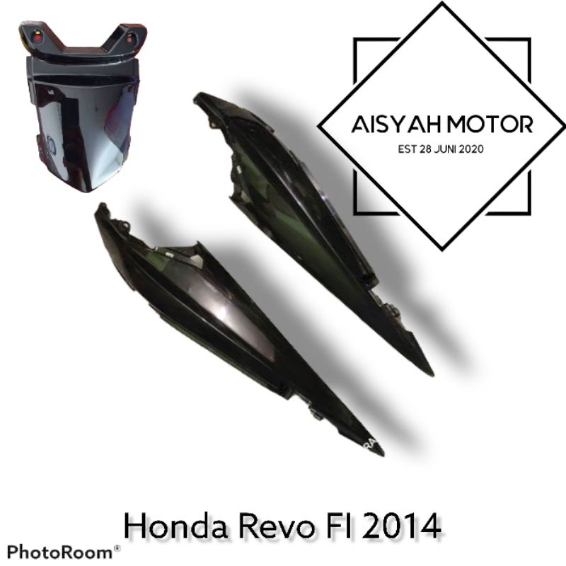 Bodi Halus Honda Revo FI Warna Hitam Tahun 2014