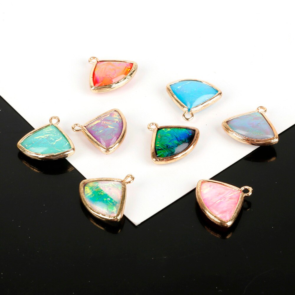 2/PCS New 19*15mm Hot Copper Wrap Geometry Gold Double Sided Cloud Pendant Fashion Charm Pendant Earring Necklace Jewelry Accessories Making DIY Handmade Bracelet