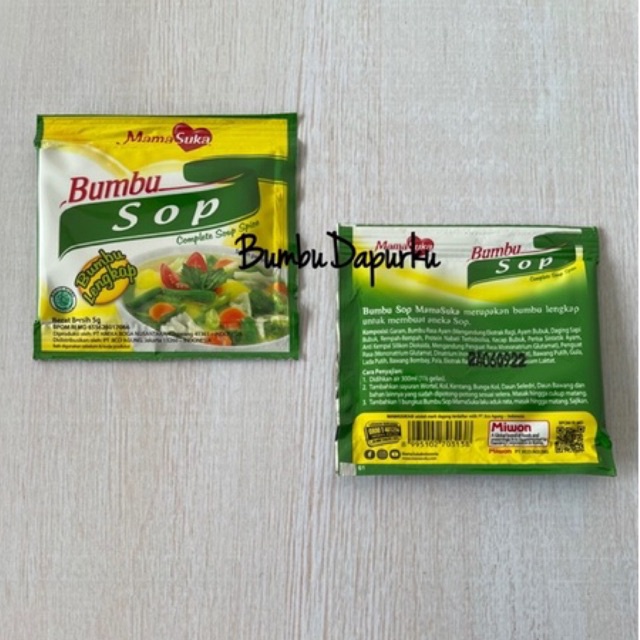 (12 sachet = 1 renceng) MamaSuka Bumbu Kuah Bakso 8gr / Bumbu Sop 5gr