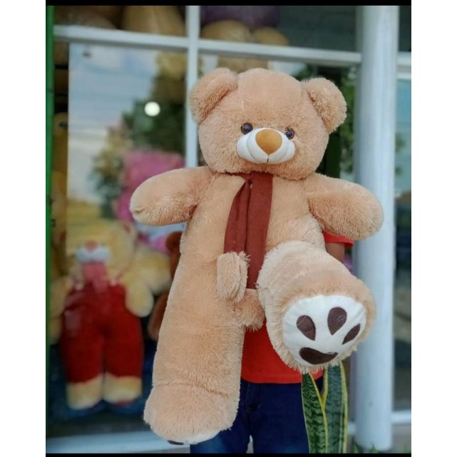 boneka beruang teddy bear syal telapak jumbo