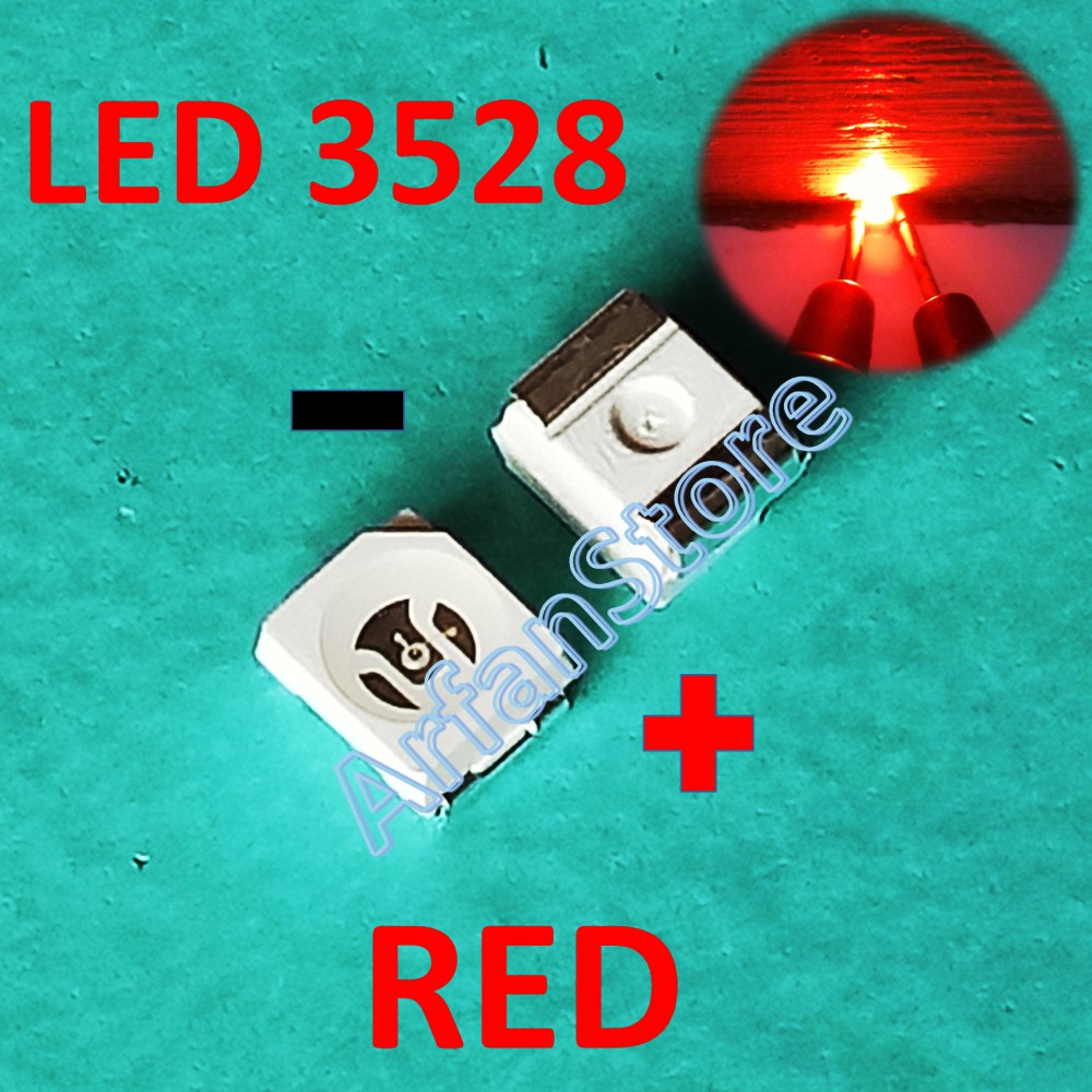 LED 3528 Red 620-625nm SMD Chip 1210 Warna Merah PER 25PCS