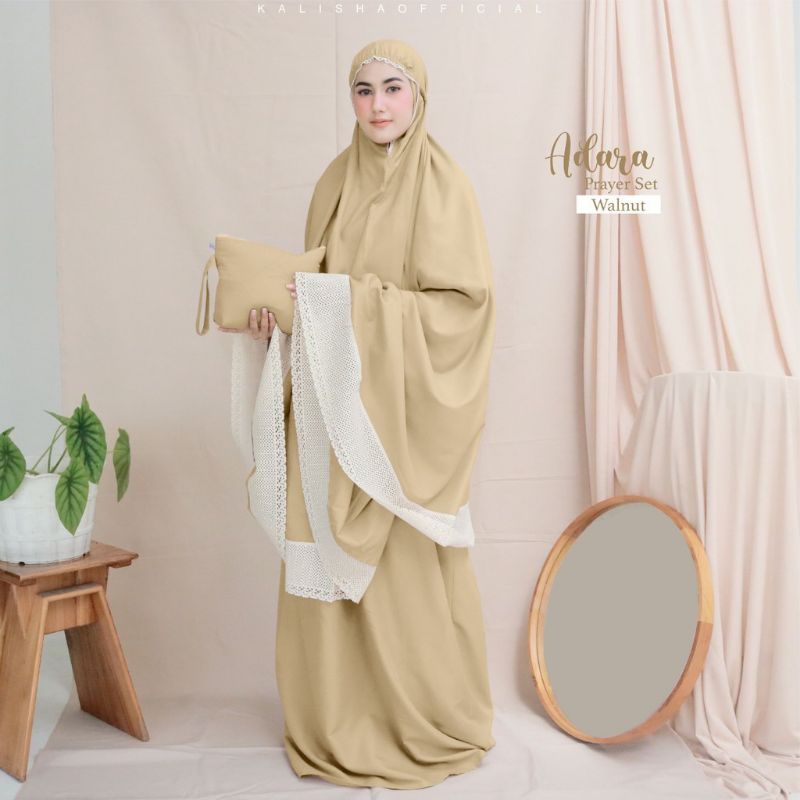 Mukena renda katun micro toyobo renda rajut