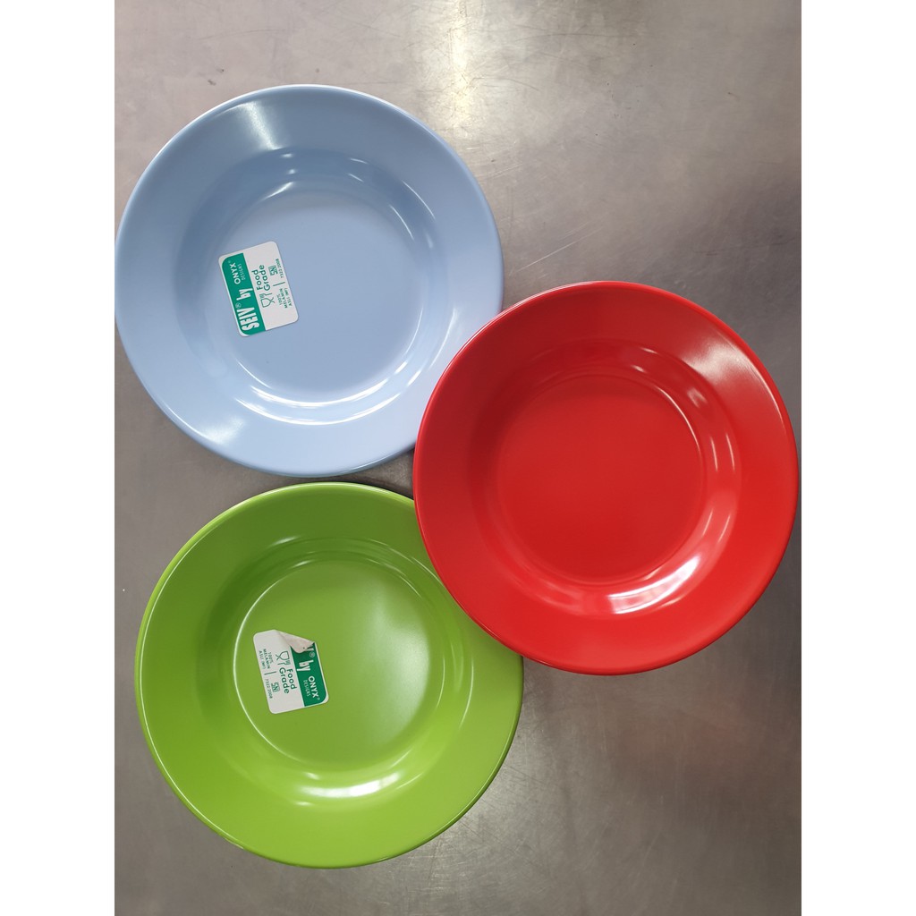 Piring Melamin Polos 7" 1307 Seiv by Onyx/Piring Makan Melamin 1307 Onyx