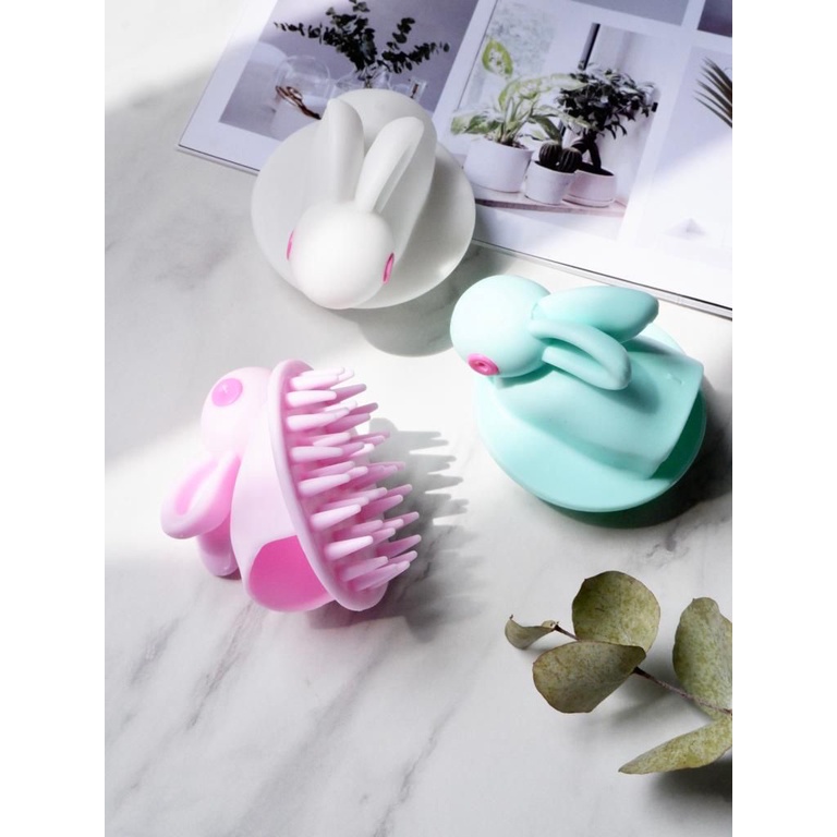SISIR KERAMAS KELINCI SILIKON / SISIR BULAT KARAKTER KELINCI LUCU AESTHETIC