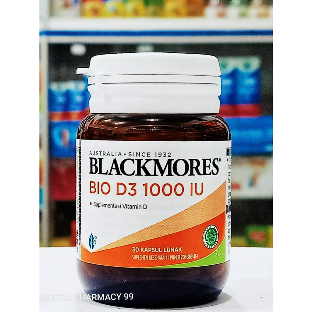 Blackmores 𝐁𝐢𝐨 𝐃𝟑 𝟏𝟎𝟎𝟎 𝐈𝐔 isi 30 Kapsul - Suplementasi Vitamin D