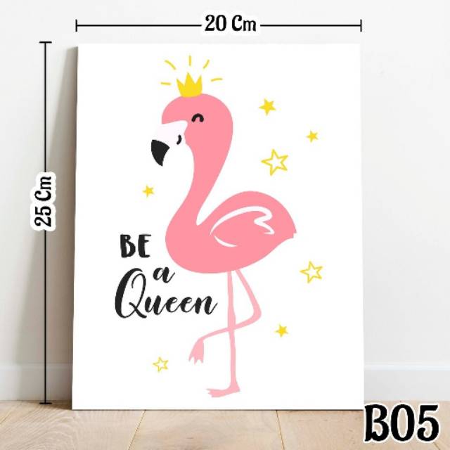  Hiasan  Dinding  Poster Flamingo  Queen Original B05 