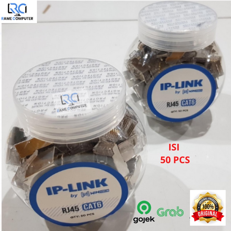 KONEKTOR RJ45 CAT6 BESI ISI 50 PCS RJ