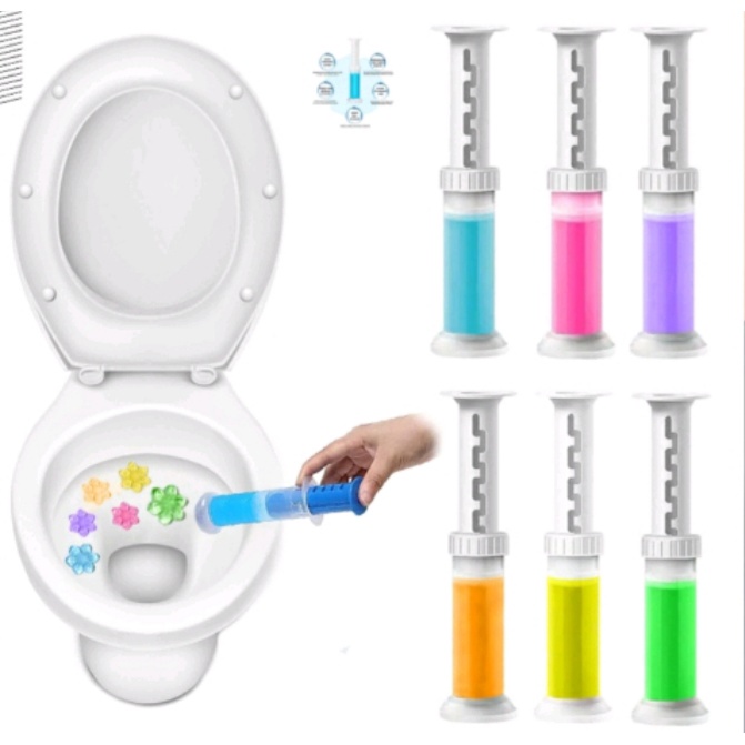 Pewangi Gel Toilet Bentuk Bunga Suntikan refill toilet jongkok Wc wastefel