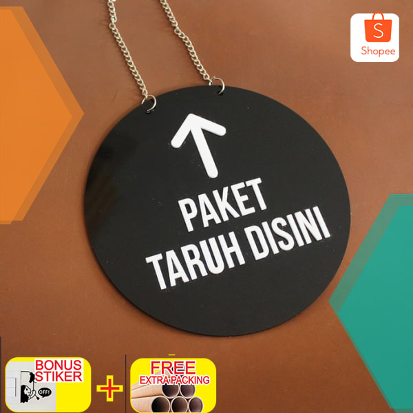 

Paket Taruh Disini Sign Acrylic Timbul | Sign Board Akrilik Elegan