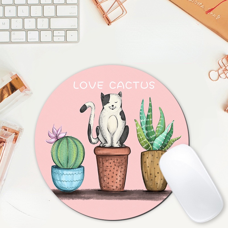 Mouse Pad Anti slip Motif Kartun Kelinci / Beruang / Unicorn Gaya Korea Untuk Anak Perempuan