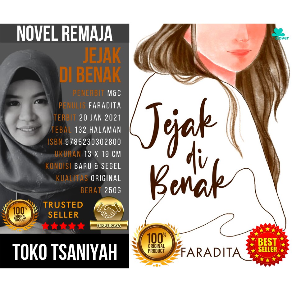 Buku Novel Remaja Jejak di Benak Faradita Novel Cinta Novel Romantis Romance Novel Indonesia