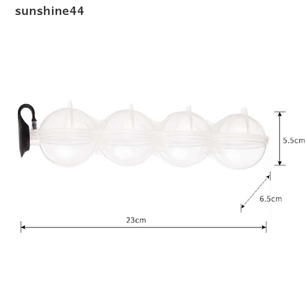 Sunshine Cetakan Es Batu 4 Lubang Bahan Silikon Food Grade Ramah Lingkungan