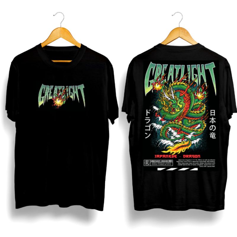 kaos pria/JAPANESE DRAGON GREATLIGHT ORIGINAL/kaos distro