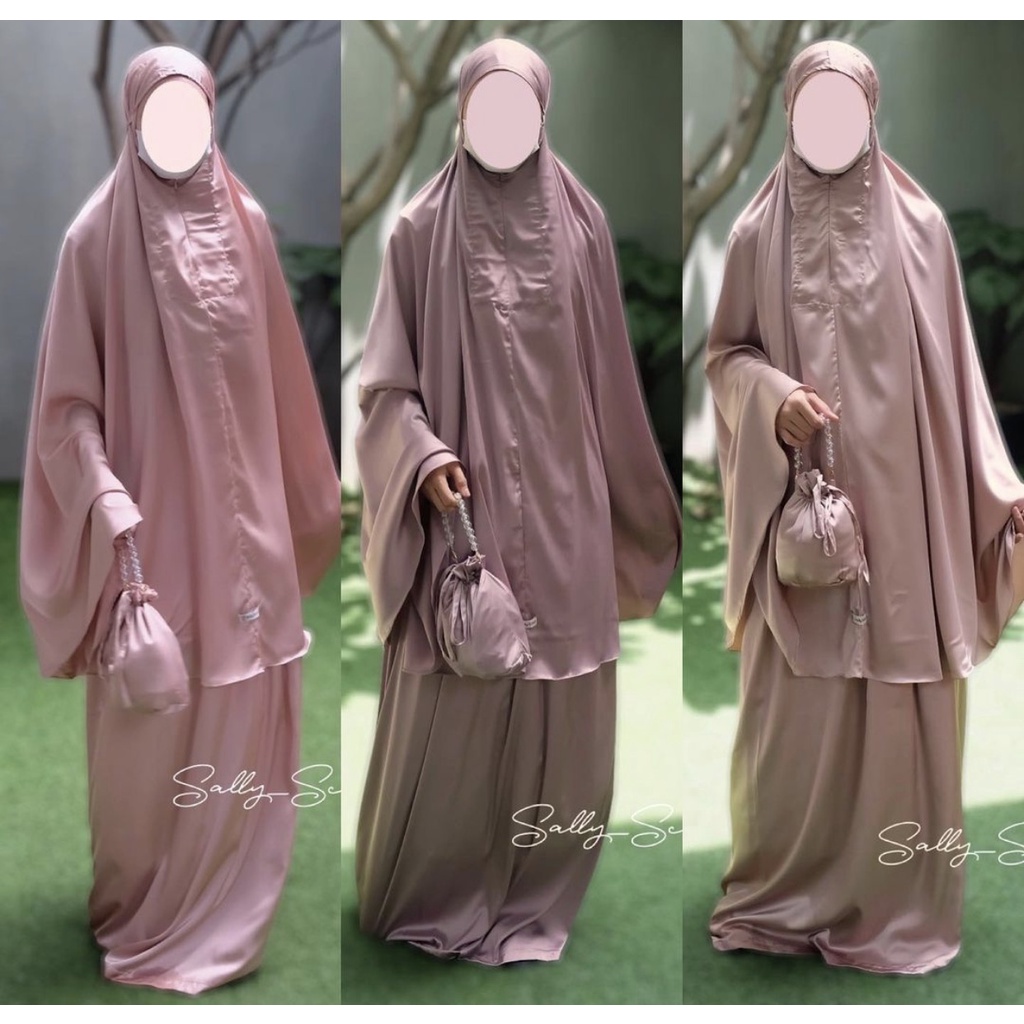 MUKENA TRAVELING JUMBO ARMANY SILK  SALLY SCARF