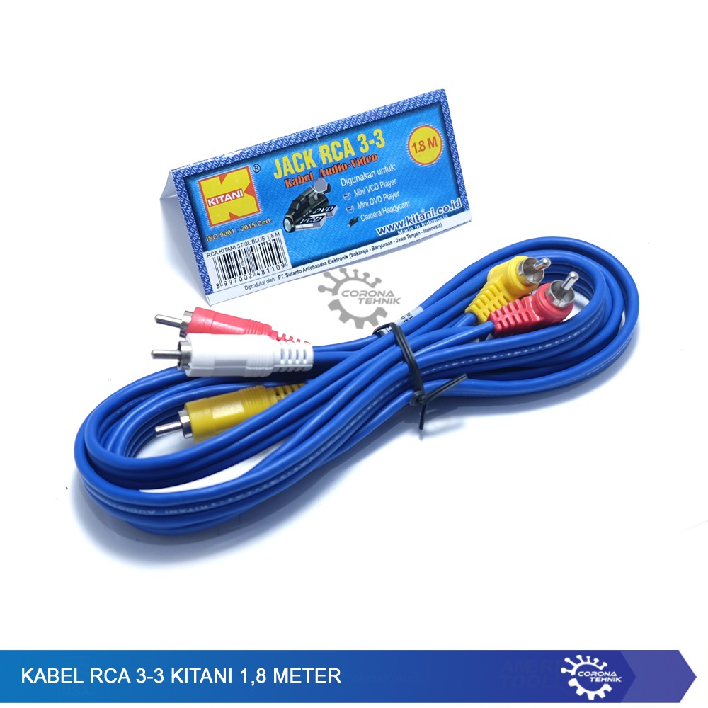 Kabel RCA 3-3 Kitani 1,8 Meter