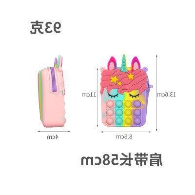 ELFYDO ELF1441 Tas Selempang Anak Unicorn Pop It Rainbow Mainan Bubble Penghilang Stress PopIt Bag Mini