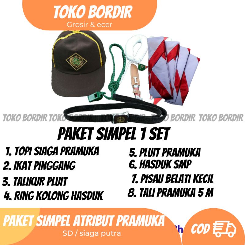 Paket atribut pramuka SD / paket atribut pramuka siaga putra