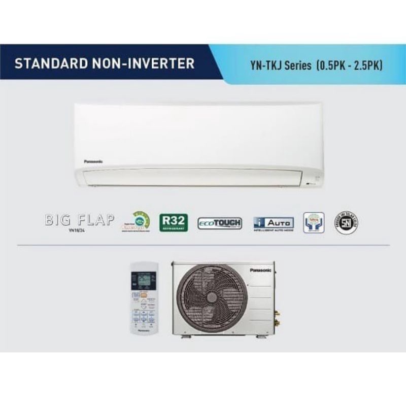 AC PANASONIC 1 PK YN 09 WKJ LOW VOLTAGE R32 SI BIRU + INSTALASI PEMASANGAN