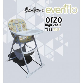  Kursi  Makan  High Chair Cocolatte Evenflo  Orzo Shopee 