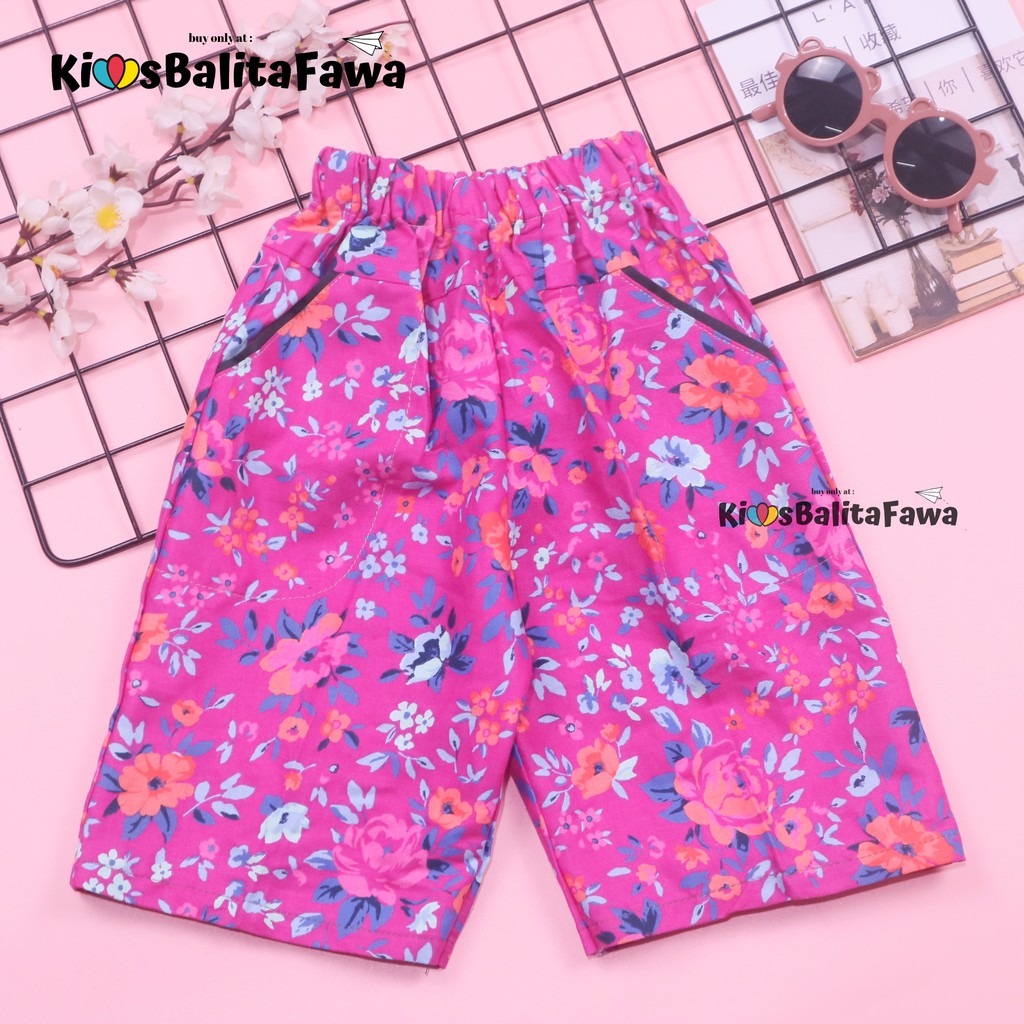 Celana Anak 4-6 Tahun KODE GIRL / Celana Pendek Anak Perempuan Short Pants Kids Flower Murah