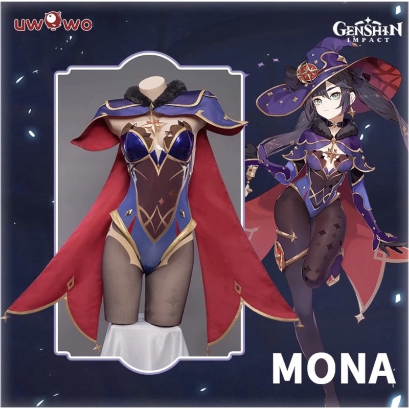 Genshin Impact Mona Cosplay Costume Uwowo Size M