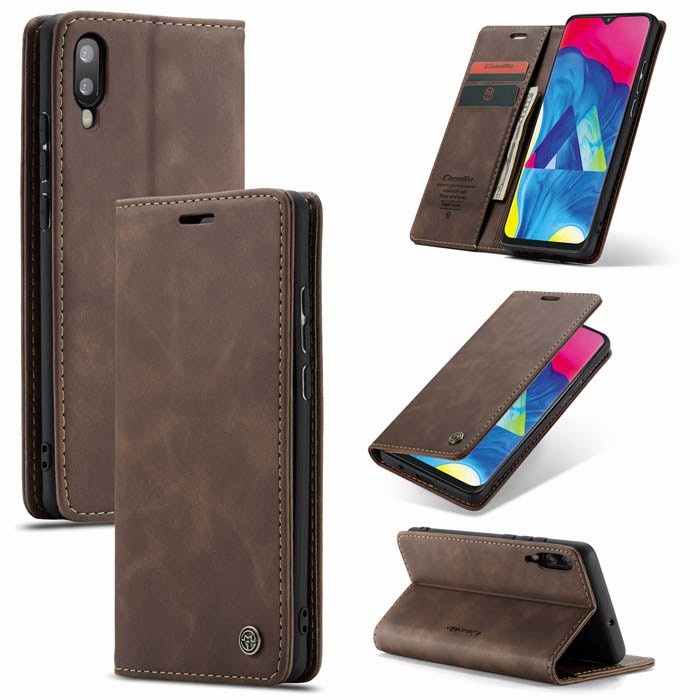 Case Samsung A02 M02 Leather Flip Wallet Dompet Magnetic Stand Caseme