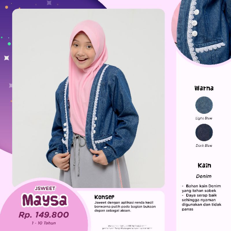 Bani Jsweet maysa pakaian anak