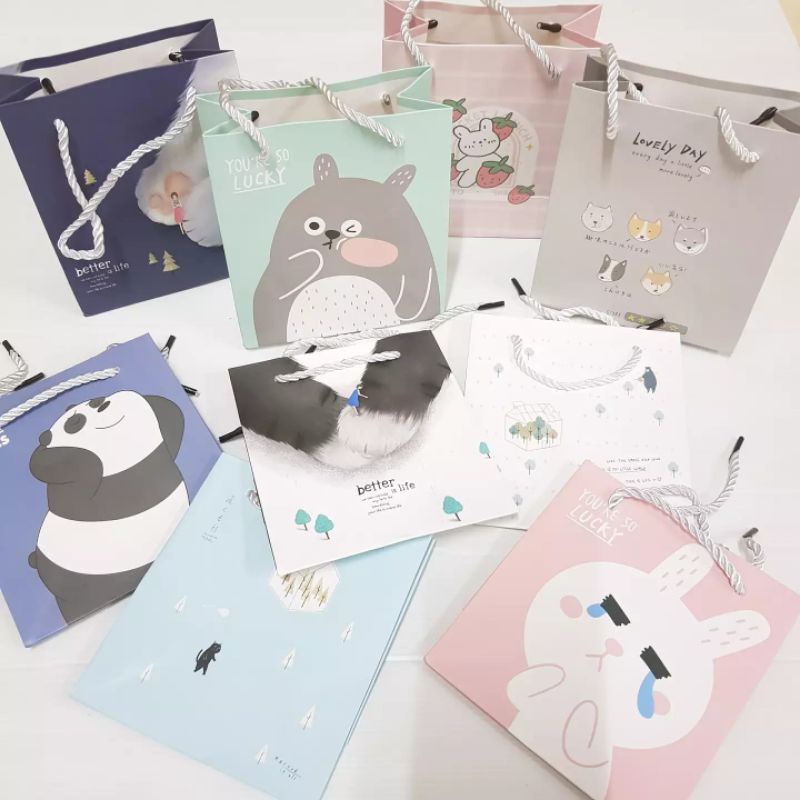 

(PB3) Paperbag Motif Kecil/Kantong Hadiah/Hampers Kado
