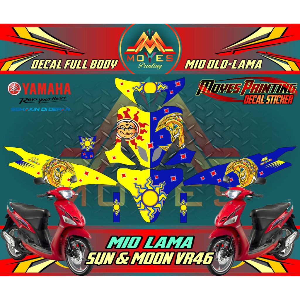 DECAL STIKER YAMAHA MIO LAMA FULL BODY - DECAL STICKER YAMAHA MIO LAMA