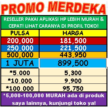 promo pulsa xl murah