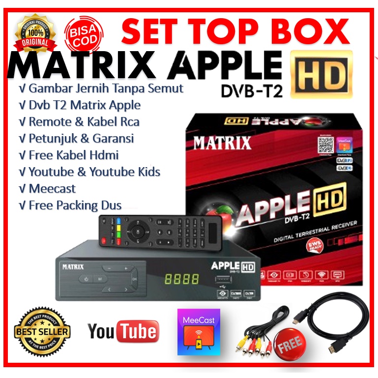 Tinjauan Set Top Box Matrix Apple Full Hd Dvb T2 And C Stb Matrix Stb