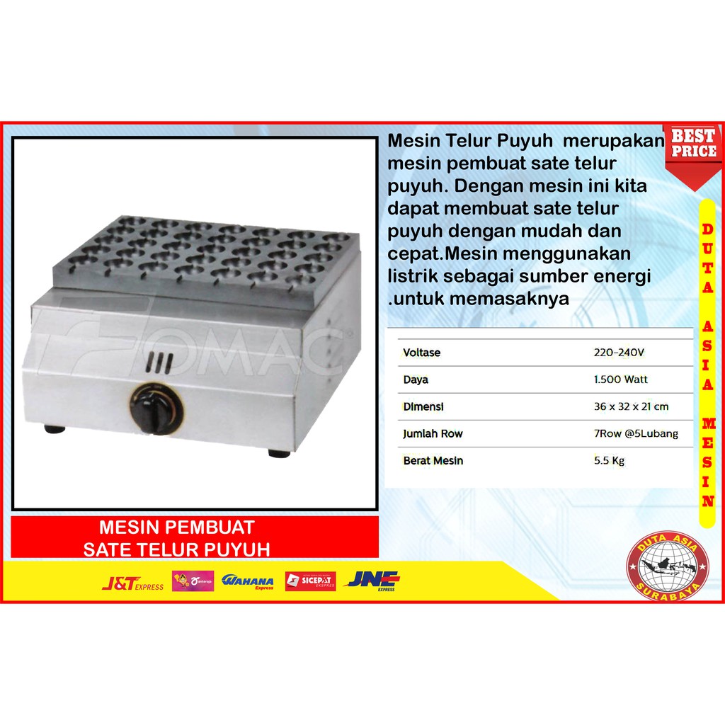 MESIN SATE TELUR PUYUH