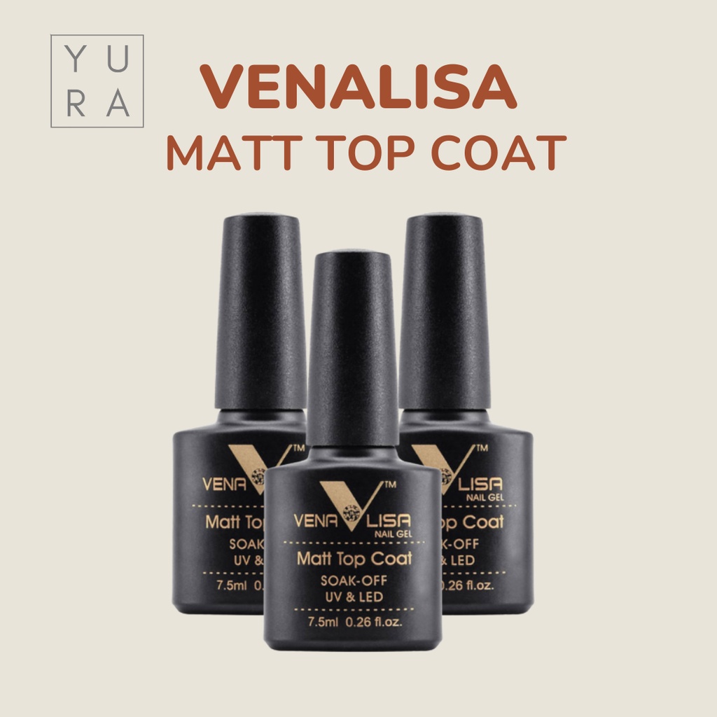 Venalisa Primer, Base Coat, Top Coat, Top Tempered, Top Matte 7,5 ml UV LED Kutek Gel Polish