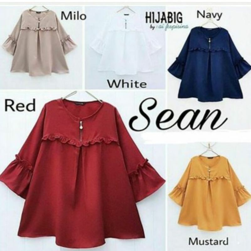 Sean top blouse atasan wanita fashion remaja wanita